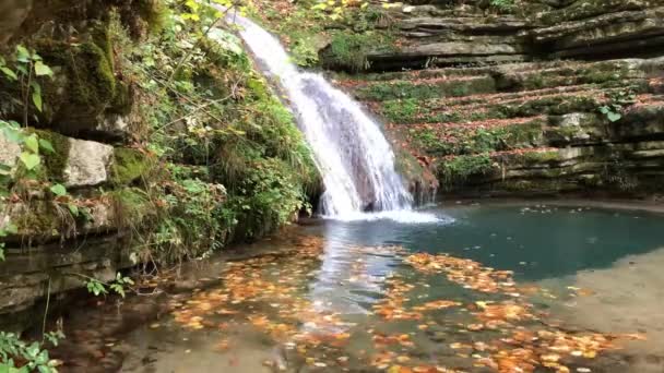 Beautiful Landscape Waterfall Tatlica Erfelek District Sinop Black Sea Region — Stockvideo