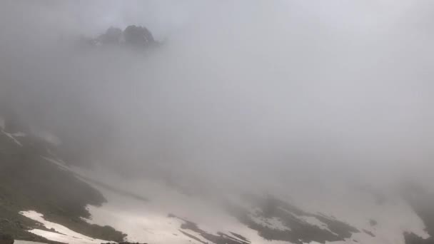 Avusor Plateau Och Kackar Berg Med Blå Grumlig Himmel Bakgrund — Stockvideo