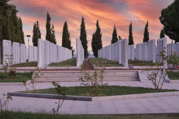 stock image Gallipoli peninsula, where Canakkale land and sea battles took place during the first world war. Martyrs monument and Anzac Cove.