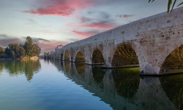 Taskopru Brücke Über Den Seyhan Fluss Der Türkischen Stadt Adana — Stockfoto