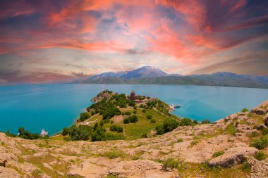 Van Türkiye 'deki Akdamar Adası