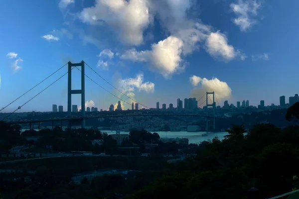 Июля Мост Мучеников Теммуз Сехитлер Копрусу Стамбульский Босфорский Мост — стоковое фото
