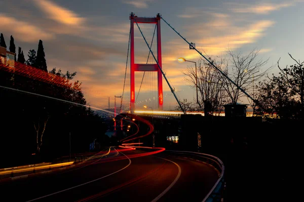 Липня Міст Мучеників Років Сегітлер Копрус Стамбульський Міст Босфор — стокове фото