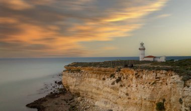 Polente Lighthouse is located at the westernmost edge of Bozcaada and was built in 1861. Polente light is 32 meters high and can send its light up to 15 nautical miles or 28 kilometers