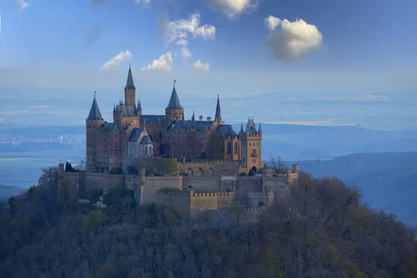 Vista Castelo Hohenzollern Nos Alpes Suábia Baden Wurttemberg Alemanha — Fotografia de Stock