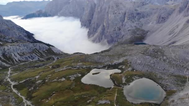 Passo Giau Στις Ευρωπαϊκές Άλπεις — Αρχείο Βίντεο
