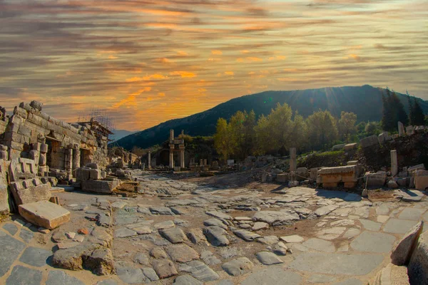 Ephesus Muinainen Kaupunki Turkissa — kuvapankkivalokuva