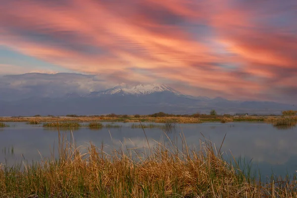 Vue Spectaculaire Erciyes Deuxième Grande Montagne Turquie — Photo