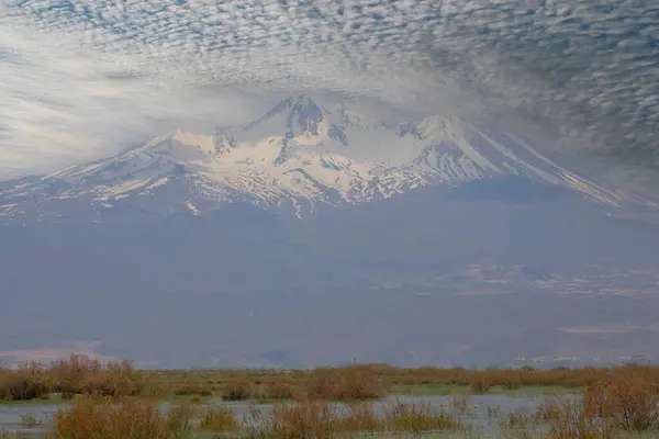 Espectacular Vista Los Erciyes Segunda Montaña Más Grande Turquía — Foto de Stock
