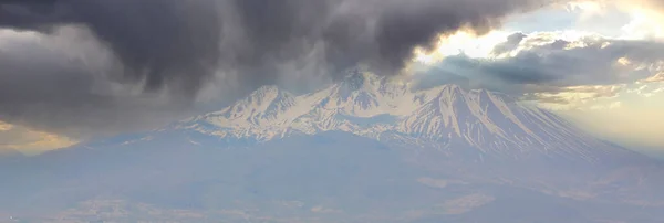 Spektakulär Utsikt Över Erciyes Turkiets Näst Största Berg — Stockfoto