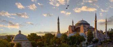 İstanbul, Türkiye 'de Ayasofya manzarası çok güzel