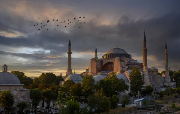 Прекрасний Краєвид Святу Софію Стамбулі Туреччина — стокове фото