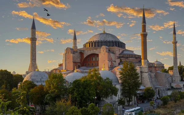 Gyönyörű Kilátás Hagia Sophia Isztambulban Törökország — Stock Fotó