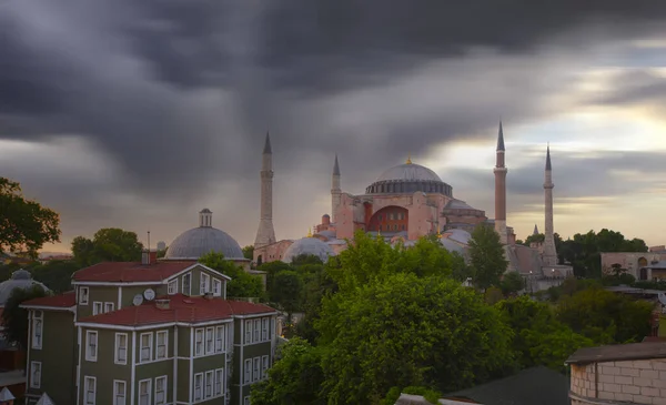 Vacker Utsikt Över Hagia Sophia Istanbul Turkiet — Stockfoto