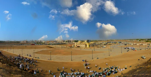Гора Милосердя Арафаті Пророк Мухаммед Стоїть Хаджу — стокове фото