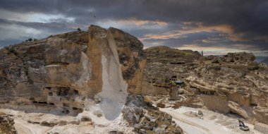 Hasankeyf bölgesinin manzara. Anadolu, Türkiye'de antik yerleşim alanı