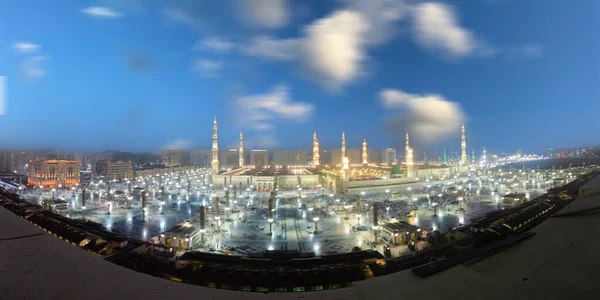 Holy Masjid Located City Madinah Saudi Arabia One Largest Mosque — Stock Photo, Image