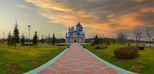 Fairytale Castle in Sazova Park (Science Art and Culture Park) in Eskisehir, Turkey.
