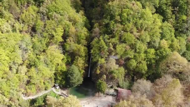 Erfelek Watervallen Drone Video Erfelek Sinop Turkije — Stockvideo