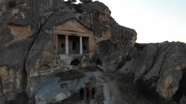 Mausoleo Gerdekkaya Ubicado Eskisehir Turquía Fue Construido Durante Período Helenístico — Vídeo de stock