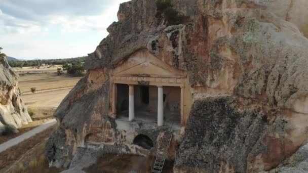 Gerdekkaya Mausoleum Gelegen Eskisehir Turkije Werd Gebouwd Tijdens Hellenistische Periode — Stockvideo