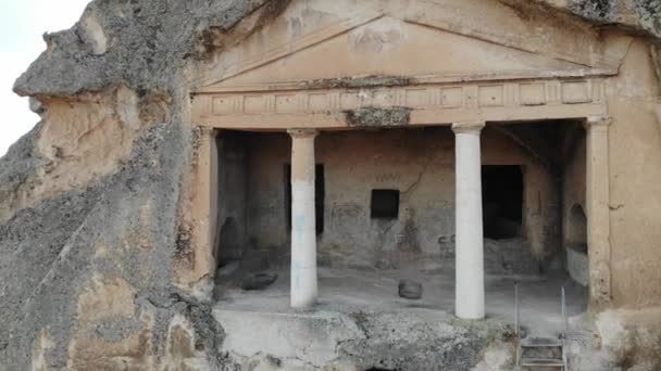 Mauzoleum Gerdekkaya Położone Eskisehirze Turcji Zostało Zbudowane Okresie Hellenistycznym Dodatki — Wideo stockowe