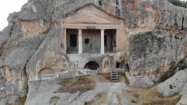 Mausoleum Gerdekkaya Yang Terletak Eskisehir Turki Dibangun Selama Periode Hellenistik — Stok Video