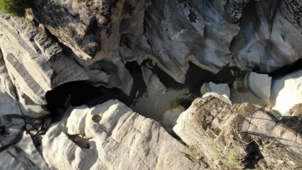 Panorama Paisagem Formações Rochosas Tasyaran Valley Natural Park Canyon Aka — Vídeo de Stock