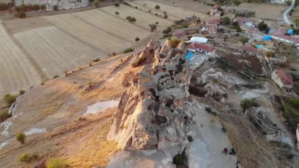Statisk Den Frygiska Midas Rock Monument Känd Som Yazilikaya Skriven — Stockvideo
