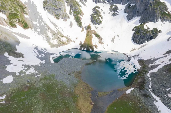 Avusor Glacial Lake Heart Lake Het Kackar Gebergte Avusor Plateau — Stockfoto