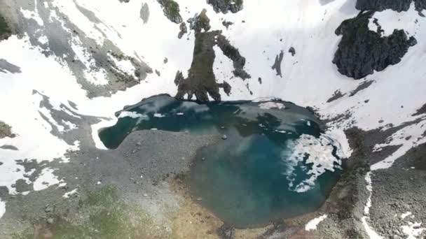 Avusor Glacial Lake Heart Lake Kackerbergen Avusor Plateau Rize Turkiet — Stockvideo