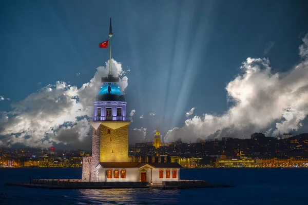 Tour Maiden Istanbul Turquie Kiz Kulesi Tour Des Vierges Nouveau — Photo