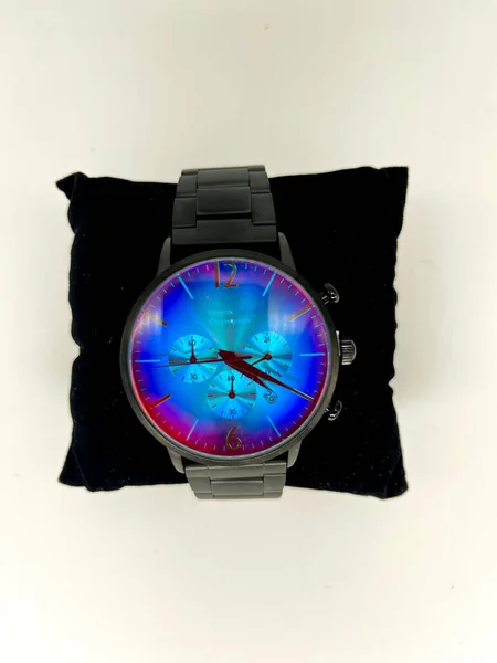 Ρολόγια Χειρός Ανδρών Χρωματιστά Γυαλί — Φωτογραφία Αρχείου
