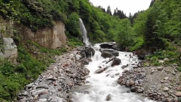 Nationaal Park Kackar Mountains Mooiste Natuurlijke Watervallen Van Het Kackar — Stockvideo