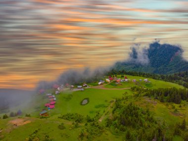 Badara Plateau in Rize, Turkey. This plateau located in Camlihemsin district of Rize province. Kackar Mountains region.