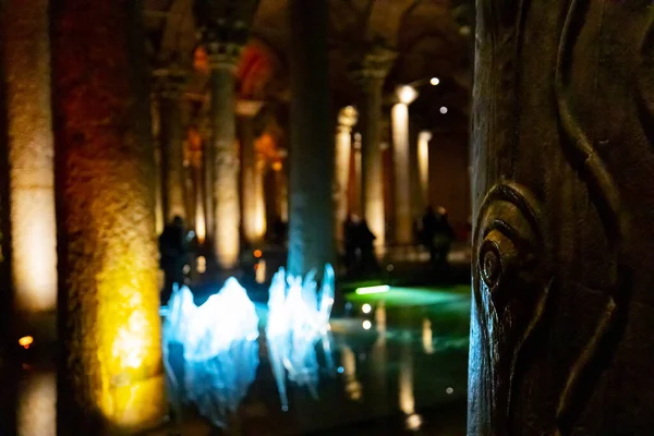 Искусство Интерьере Базилики Цистерны Стамбуле — стоковое фото