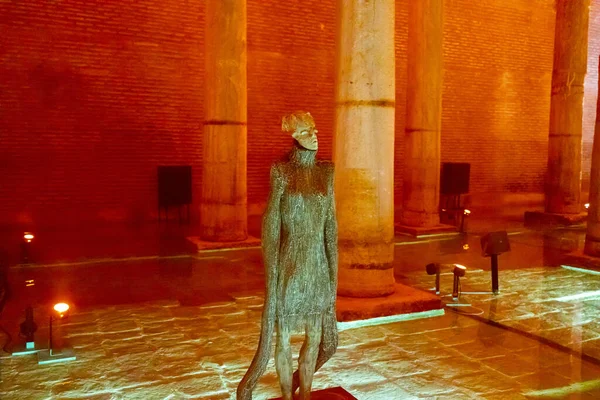 Arte Interior Cisterna Basílica Estambul —  Fotos de Stock
