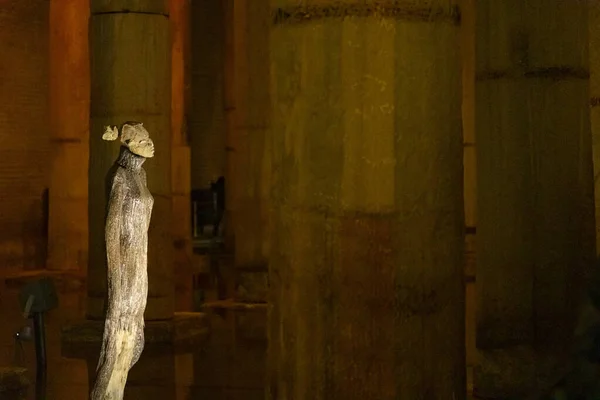 Cisterna Basílica Embalse Subterráneo Agua Construido Por Emperador Justiniano Siglo —  Fotos de Stock