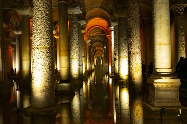 Basilica Cistern Underground Water Reservoir Build Emperor Justinianus 6Th Century Royalty Free Stock Images