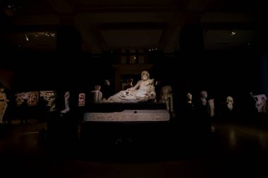  İstanbul Arkeoloji Müzesi 'nin iç ayrıntıları 