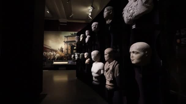 イスタンブール考古学博物館 イスタンブール トルコ 3つの博物館の複合体には100万以上の異なる時代が含まれています — ストック動画