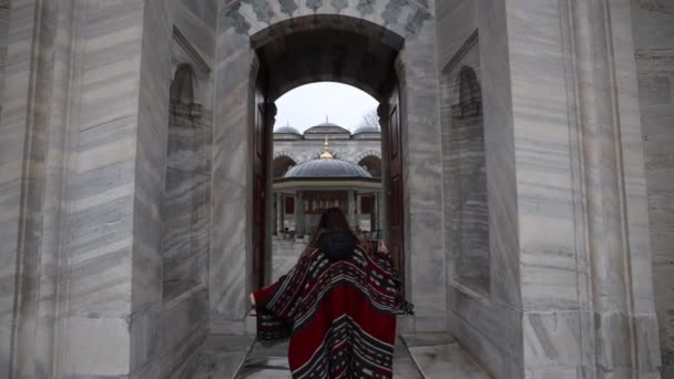 大教堂 Trkiye Bayezid清真寺和慢动作 — 图库视频影像
