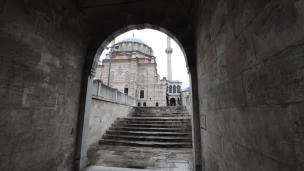 Stanbul Trkiye Bayezid Mesquita Câmera Lenta — Vídeo de Stock