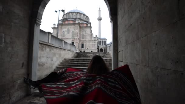 Istanbul Trkiye Bayezid Mesquita Câmera Lenta — Vídeo de Stock