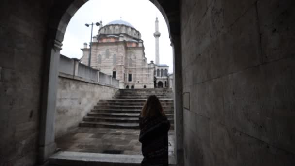 Istanbul Trkiye Masjid Bayezid Dan Gerakan Lambat — Stok Video