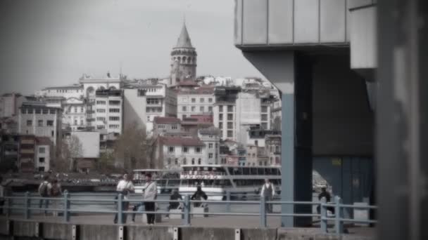 Stanbul Ünlü Tarihi Simgeleri Ziyaretçi Vakıfları — Stok video
