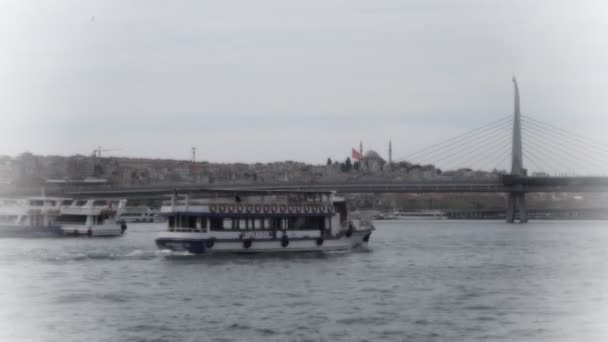 Istanbuls Bekannteste Historische Symbole Und Besuchergruppen — Stockvideo