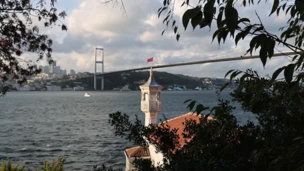 Kuzguncuk Istambul Turquia Histórica Mesquita Uryanizade Ahmet Esat Efendi Istambul — Vídeo de Stock