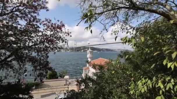 Turki Kuzguncuk Uryanizade Bersejarah Ahmet Esat Efendi Masjid Istanbul Kuzguncuk — Stok Video