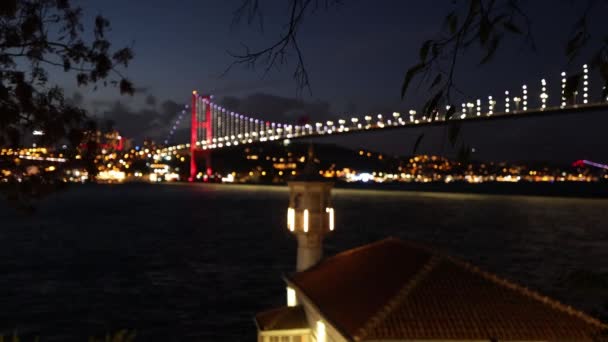 クズガンカン イスタンブール トルコ イスタンブールの歴史的なウリャナニザードアムエサットエフェンディモスク — ストック動画